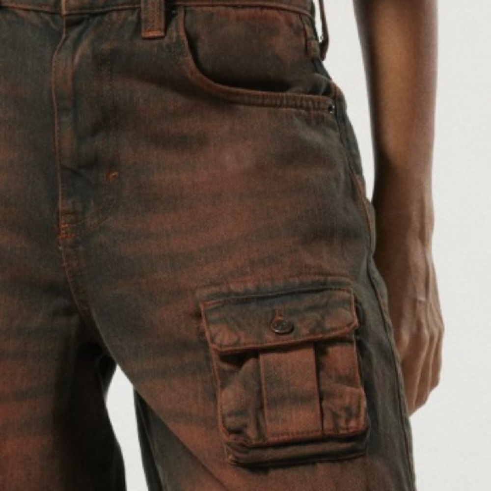 BDG Urban Outfitters Logan Extreme Cargo Pocket Baggy Boyfriend Jean-EUC - Picture 9 of 15